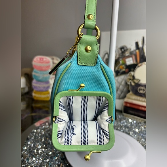 Coach 2008 Bonnie Cashin carry Limited Edition Double Kisslock Bag NWOT - Picture 7 of 15